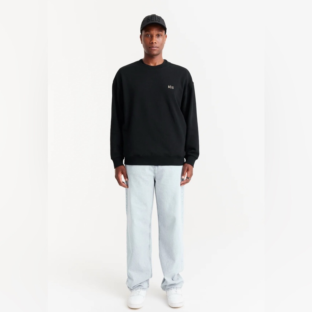 BÉIS- The Sweatshirt in Black , Size Large NWOT - Picture 4 of 9